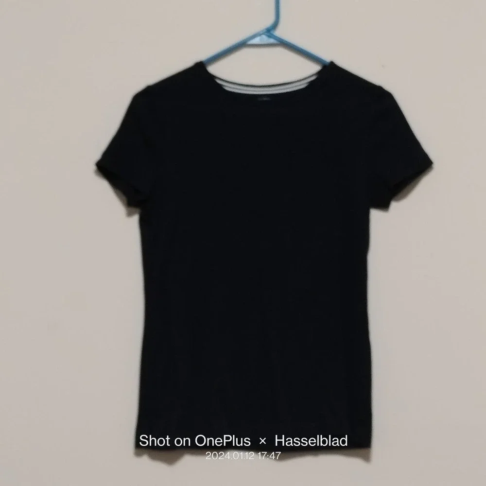 The Talbots Tee Pima Cotton Size Small Navy blue - Picture 4 of 6